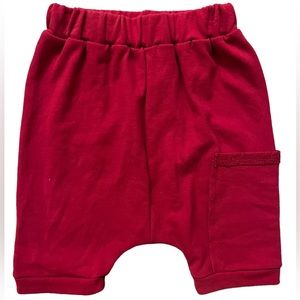 WEE MONSTER Red Harem Shorts size 12